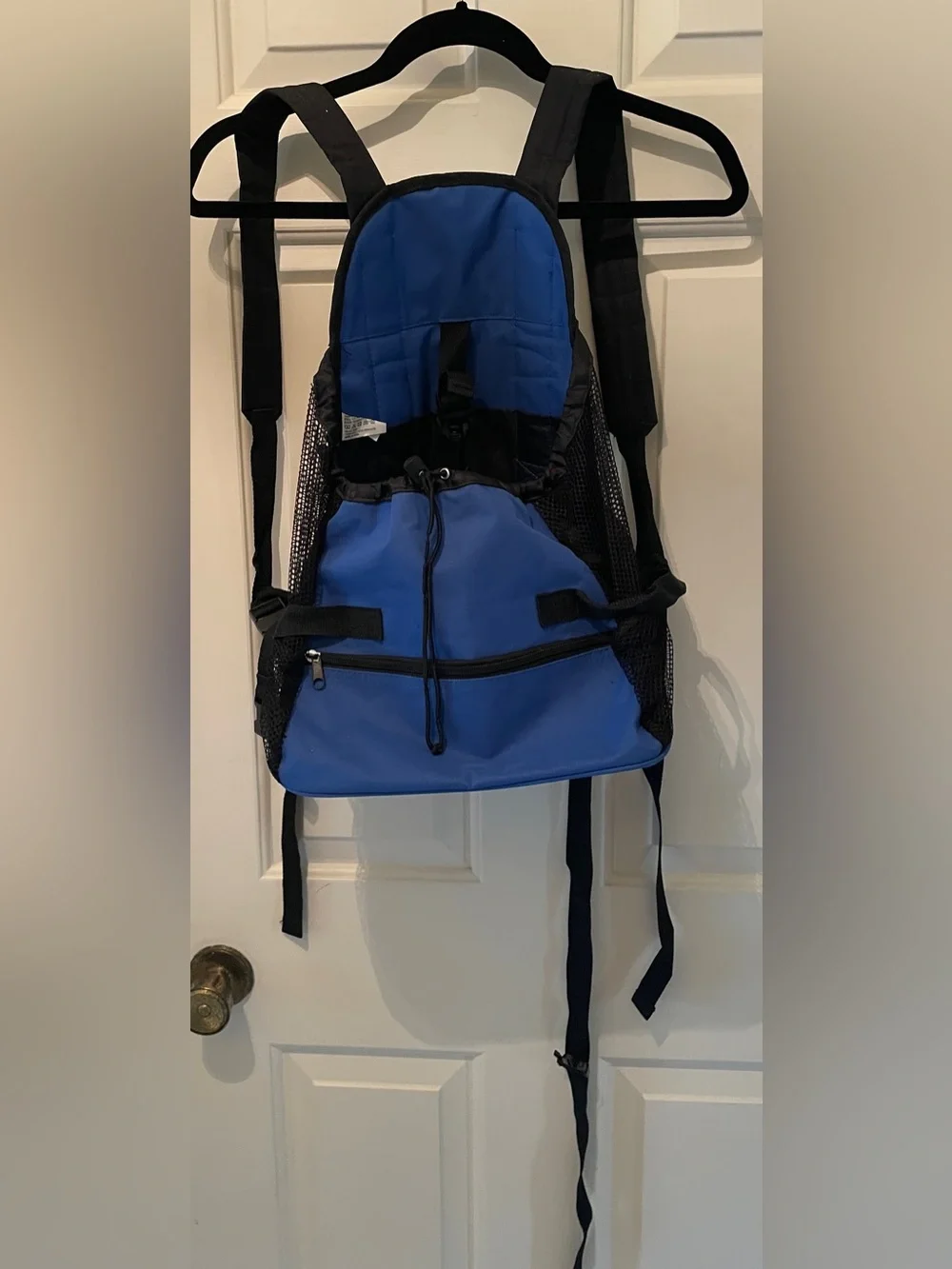 Blue Pet Backpack Carrier Front Wear Small Dog Cat Hands Free Bag